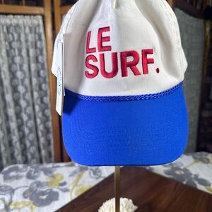 Le Surf Blue and White Cap